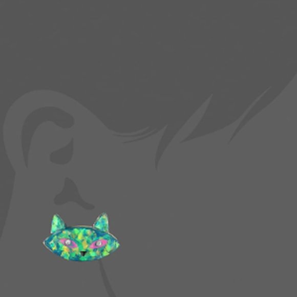 Betsey Johnson GRANNY CHIC CAT EARRINGS - Picture 5 of 6